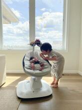 4moms MamaRoo 5.0 Infant Seat Art.227273 Sage pilka revoliucinė supamoji kėdė