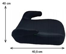 Bebe Basic  Bogi Art.16790 Black vaikiškos kėdutės automobiliams 126-150cm (15-36 kg)