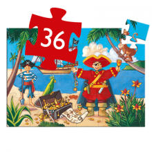 Siluetų dėlionė - Piratas (36 detalės)