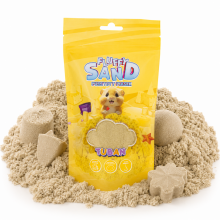 Bebe Basic Kinetic Super Sand Art.231052 Yellow Пушистый песок в мешке 90г, жёлтый