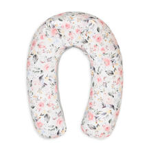 MATEX RELAX positioning pillow made of cotton jersey, length 190 cm [TB0101_R51] roses with gray*