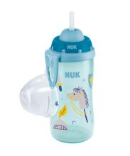 NUK 255410 FLEXI CUP 300ml su šiaudeliais