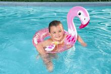 BESTWAY 36306 Flamingo glitter swimming ring 61x61