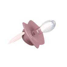 CANPOL 22/655 Raminantis silikoninis simetriškas čiulptukas 0-6 mėn Pure Color 2 vnt rožinis