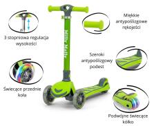 MILLY MALLY 3001 Motoroleris SCOOTER Boogie žalias