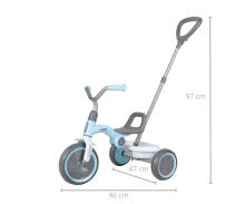 MILLY MALLY 4076 Qplay Tricycle Ant Plus mėlyna