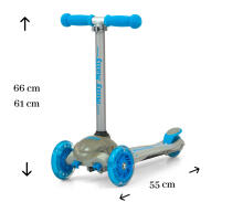 MILLY MALLY Motoroleris SCOOTER Zapp pilka