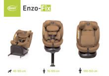 4 BABY ENZO-FIX automobilinė kėdutė 40-150cm mokas I-SIZE