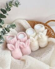 La Bebe™ Lambswool Natural Eco Socks/Booties Art.236526 Natural wool socks/boots for newborns