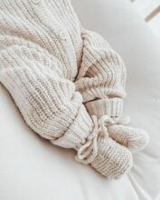 La Bebe™ Lambswool Natural Eco Socks/Booties Art.236526 Natural wool socks/boots for newborns