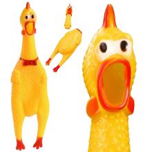 Guminis cypsintis viščiukas šunų kramtomasis žaislas Springos PA0272 37 cm