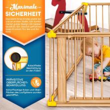 Kidu® Wood Playpen XXL  Art.237350 Natural