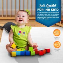 Kidu® Wood Playpen XXL  Art.237352 Blue /Natural
