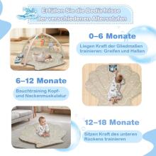 Suihuooo Baby Play Arch Ocean Shell Theme Play Mat Baby Art.237688 White