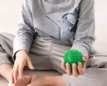 Massage Ball Hengehog Art.238801 Masažinis kamuolys - ežiukas (ežiukas) (skersmuo 7 cm), 1 vnt.