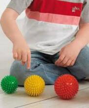 Massage Ball Hengehog Art.238801 Masažinis kamuolys - ežiukas (ežiukas) (skersmuo 7 cm), 1 vnt.
