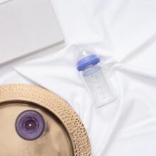 Lansinoh GLASS Feeding Bottle with NaturalWave® Teat  Art.77240 stiklinis maitinimo buteliukas 160 ml + žindukas Natural/Wave