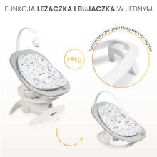 Bebe Basic Rocker Noco Art.239261 Graphite Vaikiškos 2 viename sūpynės-gultai