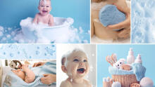 BabyOno Super Soft Art.1640/01 Pink Children's bath sponge