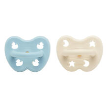 Hevea Natural Rubber Pacifier  Art.239420 Baby Blue /White Milky Anatominis / ortopedinis latekso jaukas 0-3 mėn