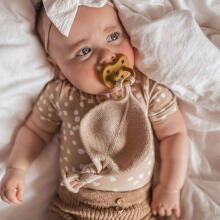 Hevea Natural Rubber Pacifier Round Art.239423 Moss Green/Deep Forest  Anatominis / ortopedinis latekso jaukas 3-36 mėn