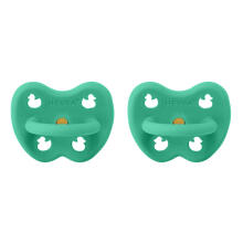 Hevea Natural Rubber Pacifier Anatomical Art.239430 Pop of Green Anatominis / ortopedinis latekso jaukas 3-36 mėn