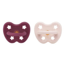 Hevea Natural Rubber Pacifier Anatomical Art.239432 Powder Pink/Rosewood Anatominis / ortopedinis latekso jaukas 3-36 mėn