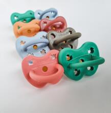 Hevea Natural Rubber Pacifier Anatomical Art.239435 Grey/Sage Anatominis / ortopedinis latekso jaukas 3-36 mėn
