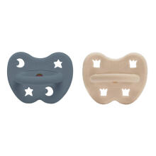Hevea Natural Rubber Pacifier Anatomical Art.239436 Sand/Ocean Blue Anatominis / ortopedinis latekso jaukas 3-36 mėn