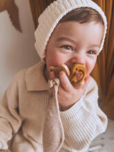 Hevea Natural Rubber Pacifier Anatomical Art.239438 Powder Pink/lavender Anatominis / ortopedinis latekso jaukas 3-36 mėn