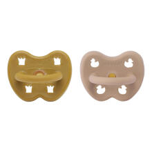 Hevea Natural Rubber Pacifier Anatomical Art.239439 Golden Honey/Tan Beige Anatominis / ortopedinis latekso jaukas 3-36 mėn
