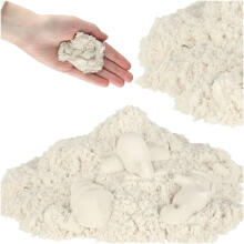 Bebe Basic Kinetic Super Sand Art.KX9568_9 Baltas kinetinis smėlis modeliavimui (1 kg)