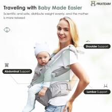 Fruiteam Baby Carrier 6 in 1 Art.239834 Light Grey  kengūros krepšys nuo 3 iki 9 kg