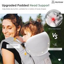 Fruiteam Baby Carrier 6 in 1 Art.239834 Light Grey  kengūros krepšys nuo 3 iki 9 kg