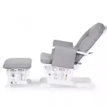 Mendler Relaxing Rocking Chair Art.HWC-C76 Velvet Grey supamoji kėdė