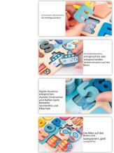 Wooden Puzzles Montessori 6 in 1  Art.241379  Montessori medinė dėlionė