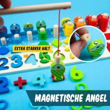Faerly® Montessori Toy Magnetic Fishing Game  Art.241379 Montessori medinė dėlionė