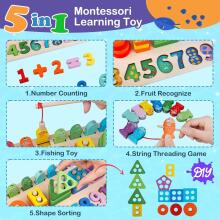 Plunack Montessori Wooden Art.241381 Montessori medinė dėlionė