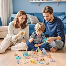 Atoylink Montessori Toy 3 in 1 Art.241383 Montessori medinė dėlionė