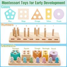 Atoylink Montessori Toy 3 in 1 Art.241383 Montessori medinė dėlionė