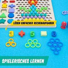 Faerly® Montessori Toy Magnetic Game 5 in 1 Art.241385 Montessori medinė dėlionė