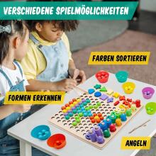 Faerly® Montessori Toy Magnetic Game 5 in 1 Art.241385 Montessori medinė dėlionė