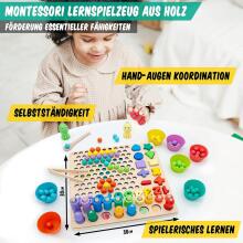 Faerly® Montessori Toy Magnetic Game 5 in 1 Art.241385 Montessori medinė dėlionė