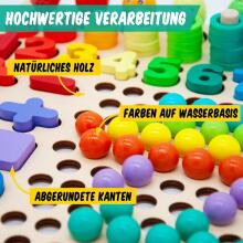 Faerly® Montessori Toy Magnetic Game 5 in 1 Art.241385 Montessori medinė dėlionė