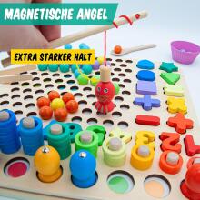 Faerly® Montessori Toy Magnetic Game 5 in 1 Art.241385 Montessori medinė dėlionė