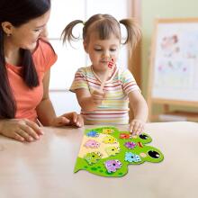Generisch Magnetic Fishing Games Frog Art.241387 Montessori medinė dėlionė