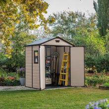 Sodo namelis Manor 6x5 DD smėlio spalvos