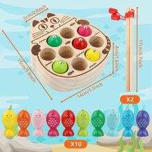 Ukofew Magnetic Fishing Game  Art.241408 Montessori medinė dėlionė