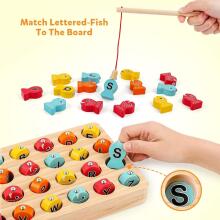 Coogam Wooden Magnetic Fishing Game  Art.241409 Montessori medinė dėlionė
