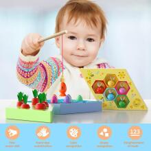 Uping Magnetic Fishing Game Art.241408 Montessori medinė dėlionė